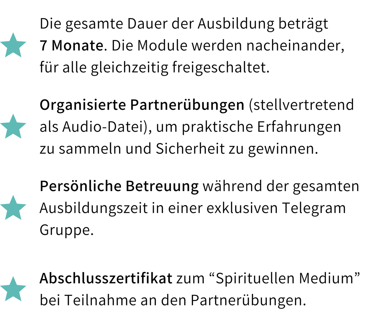 7 Monate Medium Ausbildung mit Partnerübungen, persönlicher Betreuung und Abschlusszertifikat zum Spirituellen Medium