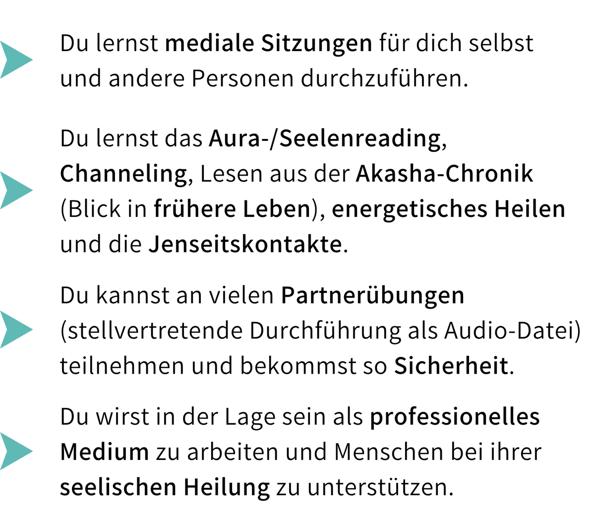 Inhalte der Medium Ausbildung mit Channeling, Seelenreading, Akasha Chronik, energetischem Heilen und Jenseitskontakten